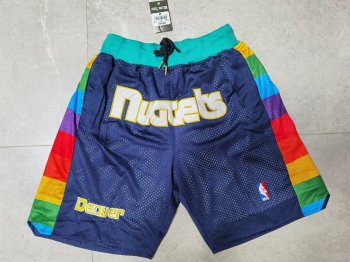 NBA Denver Nuggets Blue Just Don Shorts