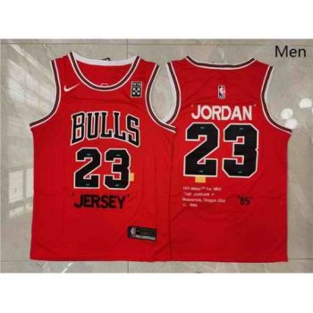 Men Chicago Bulls 23 Michael Jordan Red Nike 85 Swingman Jersey