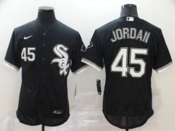 Men's Chicago White Sox #45 Michael Jordan Black 2020 Baseball Flexbase Jersey