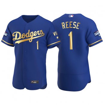 Pee Wee Reese Los Angeles Dodgers 2021 Gold Program Royal Jersey World Series Champions