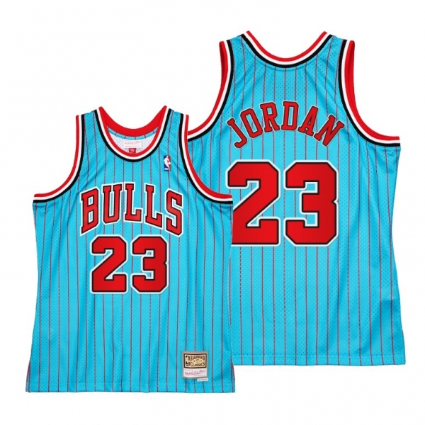 Chicago Bulls Michael Jordan Reload 2.0 Blue Hardwood Classics Jersey