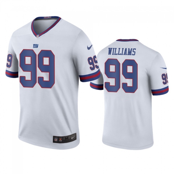 New York Giants Leonard Williams White Color Rush Legend Jersey