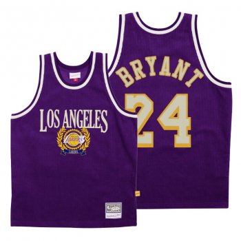 Los Angeles Lakers Kobe Bryant Council Fashion Purple Hardwood Classics Jersey