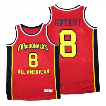 Lakers Kobe Bryant 1996 McDonald's All-American Red Jersey Limited Edition