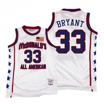 Lakers Kobe Bryant 1996 McDonald's All-American White Jersey Limited Edition