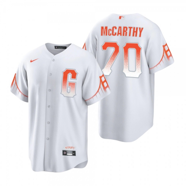 Men's San Francisco Giants Joe McCarthy White 2021 City Connect Replica Jersey