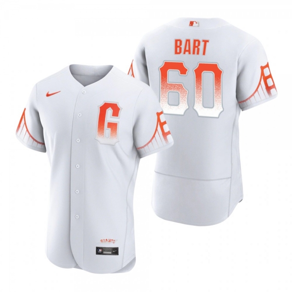 Men's San Francisco Giants Joey Bart White 2021 City Connect Authentic Jersey