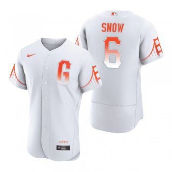 Men's San Francisco Giants JT Snow White 2021 City Connect Authentic Jersey