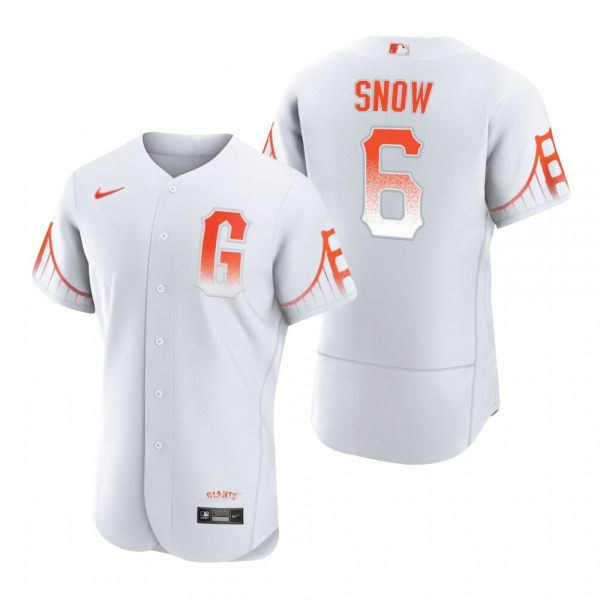 Men's San Francisco Giants JT Snow White 2021 City Connect Authentic Jersey