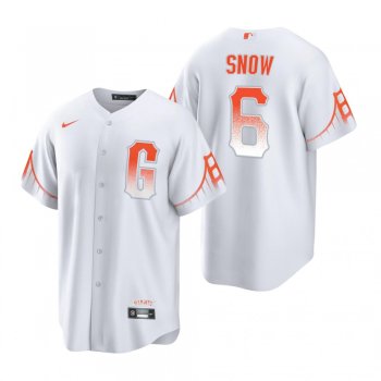 Men's San Francisco Giants JT Snow White 2021 City Connect Replica Jersey