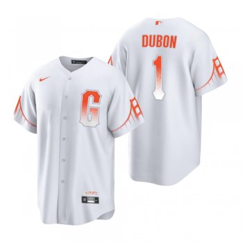 Men's San Francisco Giants Mauricio Dubon White 2021 City Connect Replica Jersey