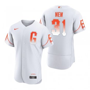 Men's San Francisco Giants Robb Nen White 2021 City Connect Authentic Jersey