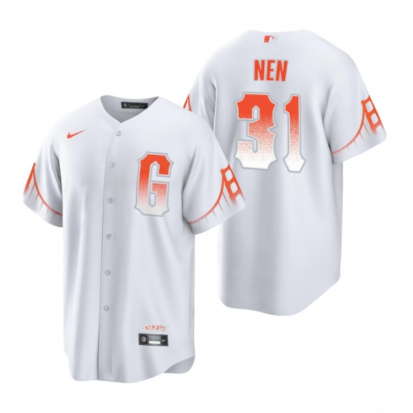 Men's San Francisco Giants Robb Nen White 2021 City Connect Replica Jersey