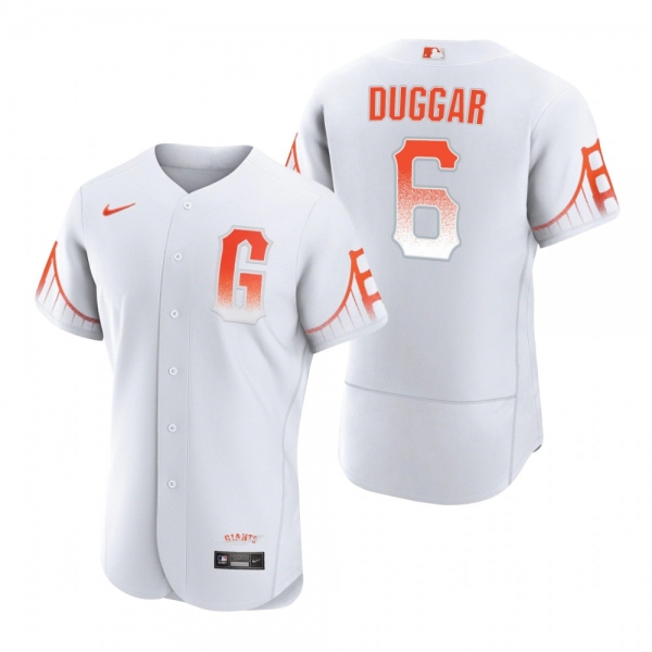 Men's San Francisco Giants Steven Duggar White 2021 City Connect Authentic Jersey