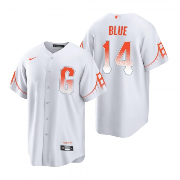 Men's San Francisco Giants Vida Blue White 2021 City Connect Replica Jersey