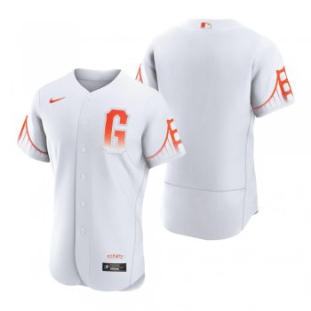 Men's San Francisco Giants White 2021 City Connect Authentic Jersey