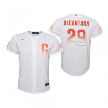 Youth San Francisco Giants Arismendy Alcantara Nike White 2021 City Connect Replica Jersey