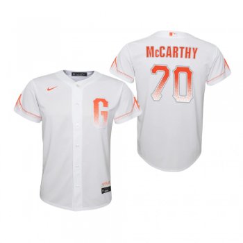 Youth San Francisco Giants Joe McCarthy Nike White 2021 City Connect Replica Jersey