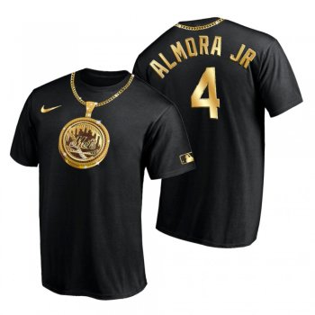 New York Mets Albert Almora Jr. Black Swag Chain T-Shirt