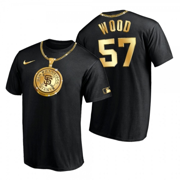 San Francisco Giants Alex Wood Black Swag Chain T-Shirt