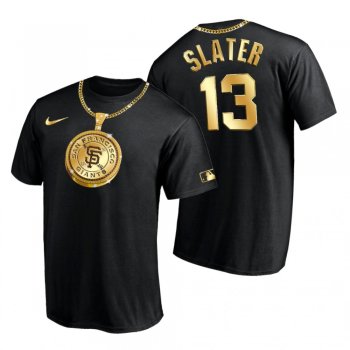 San Francisco Giants Austin Slater Black Swag Chain T-Shirt