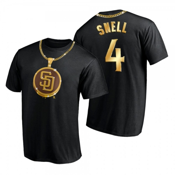 San Diego Padres Blake Snell Black Swag Chain T-Shirt