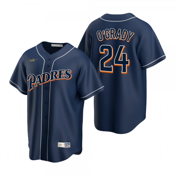 San Diego Padres Brian O'Grady Nike Navy Cooperstown Collection Jersey