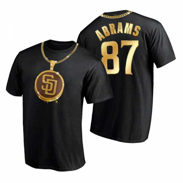 San Diego Padres CJ Abrams Black Swag Chain T-Shirt