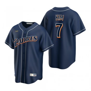 San Diego Padres Ha-Seong Kim Nike Navy Cooperstown Collection Jersey