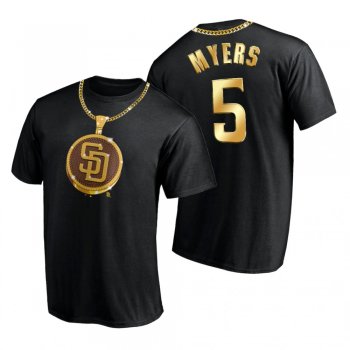 Men's San Diego Padres Black T-Shirt Swag Chain