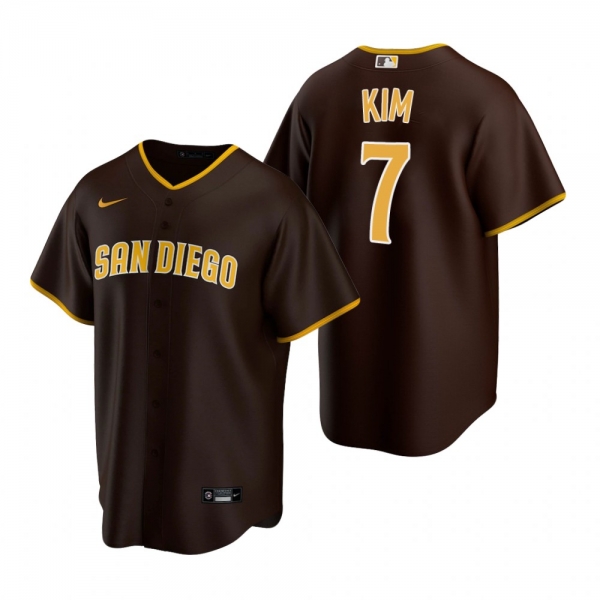 San Diego Padres Ha-Seong Kim Nike Brown Replica Trade Road Jersey