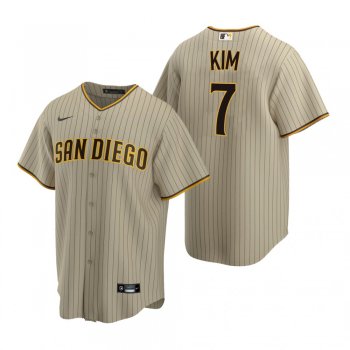 San Diego Padres Ha-Seong Kim Nike Sand Brown Replica Trade Alternate Jersey