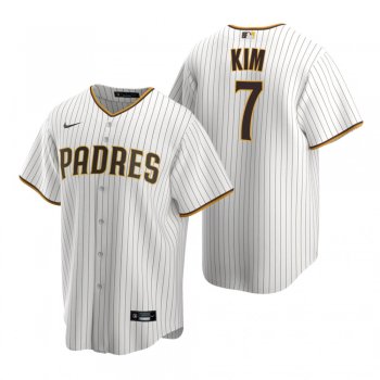 San Diego Padres Ha-Seong Kim Nike White Brown Replica Trade Home Jersey