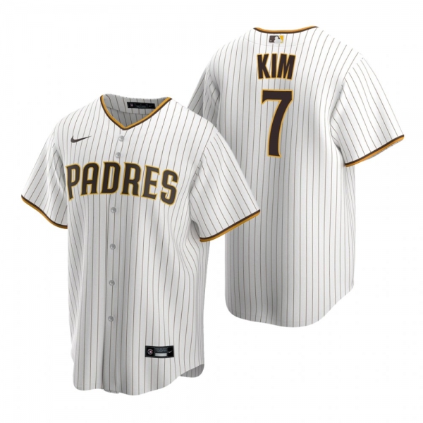 San Diego Padres Ha-Seong Kim Nike White Brown Replica Trade Home Jersey