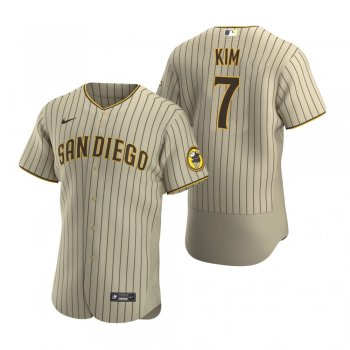 Men's San Diego Padres Ha-Seong Kim Nike Sand Brown Authentic Trade Alternate Jersey