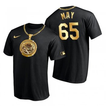 New York Mets Trevor May Black Swag Chain T-Shirt