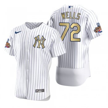 Men's New York Yankees Austin Wells Nike White Gold 2009 World Series Champions Jersey