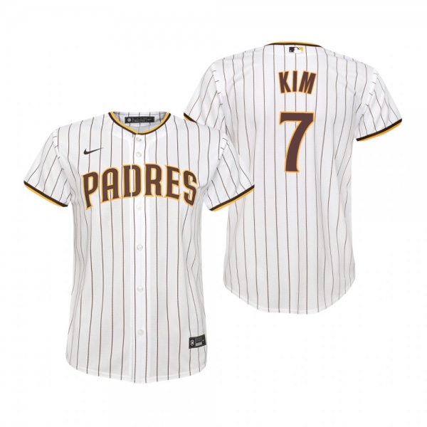 Youth San Diego Padres Ha-Seong Kim Nike White Replica Trade Home Jersey