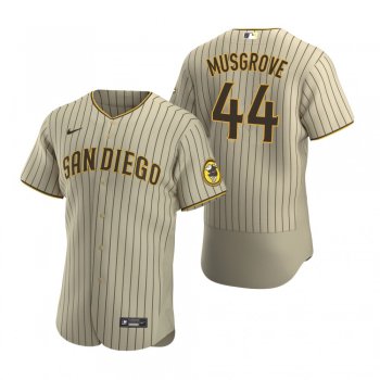 Men's San Diego Padres Joe Musgrove Nike Tan Brown Authentic Alternate Jersey