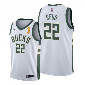 Milwaukee Bucks 2021 NBA Finals Champions Michael Redd #22 Jersey White