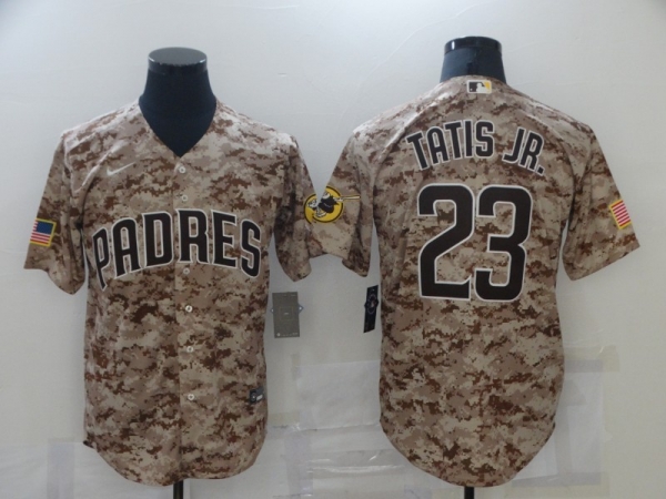 MLB Padres 23 Fernando Tatis Jr. Camo Nike Cool Base Men Jersey