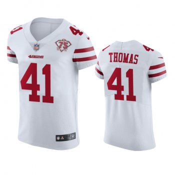 San Francisco 49ers Ambry Thomas White 75th Anniversary Jersey - Men's