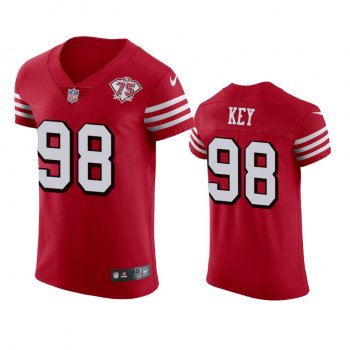 San Francisco 49ers Arden Key Scarlet 75th Anniversary Jersey - Men's