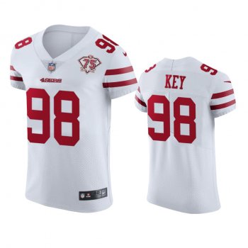 San Francisco 49ers Arden Key White 75th Anniversary Jersey - Men's