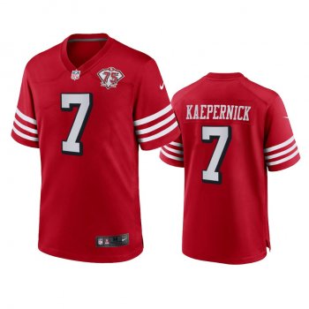 San Francisco 49ers Colin Kaepernick Scarlet 75th Anniversary Alternate Game Jersey