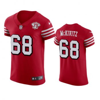 San Francisco 49ers Colton McKivitz Scarlet 75th Anniversary Jersey - Men's