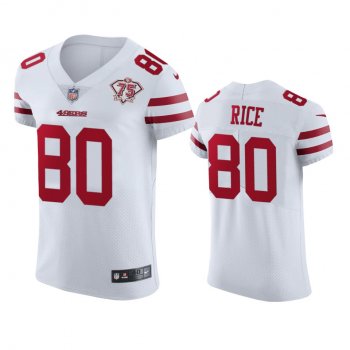 San Francisco 49ers Jerry Rice White 75th Anniversary Jersey - Men's