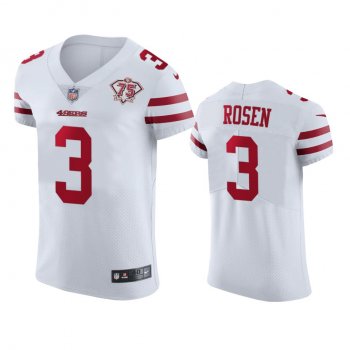 San Francisco 49ers Josh Rosen White 75th Anniversary Jersey - Men's