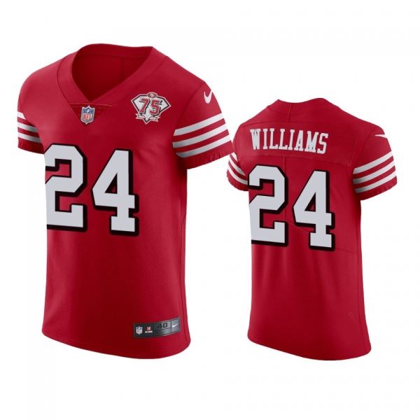 San Francisco 49ers K'Waun Williams Scarlet 75th Anniversary Vapor Elite Jersey