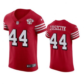 San Francisco 49ers Kyle Juszczyk Scarlet 75th Anniversary Vapor Elite Jersey